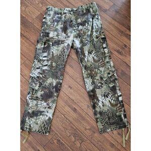 Must Way Mens‎ Khaki Green & Brown Camo Outdoor Hunting Cargo Pants Size 40